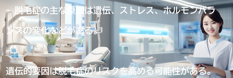 脱毛症の主な原因とは？の要点まとめ