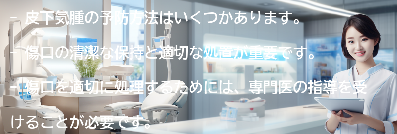 皮下気腫の予防方法はありますか?の要点まとめ