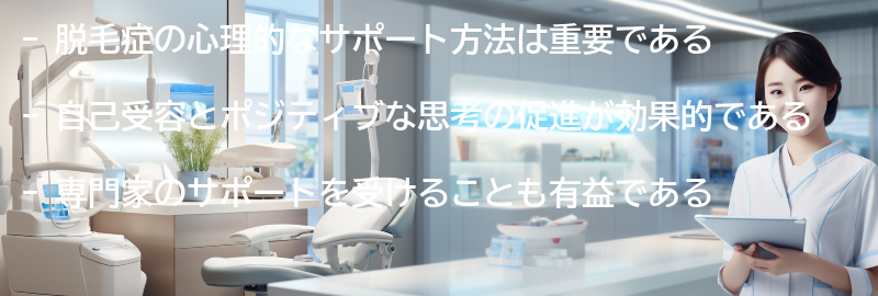 脱毛症を克服するための心理的なサポート方法の要点まとめ