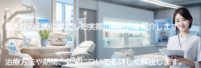 脱毛症の治療に成功した実際の体験談の要点まとめ