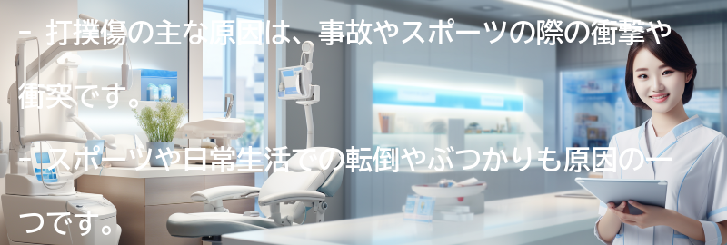 打撲傷の主な原因とは？の要点まとめ