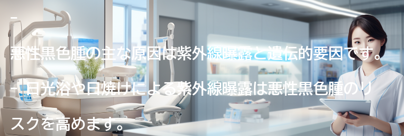 悪性黒色腫の主な原因は何ですか？の要点まとめ