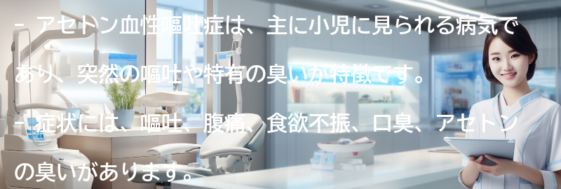 アセトン血性嘔吐症の症状とは?の要点まとめ