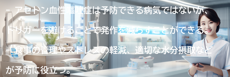 アセトン血性嘔吐症の予防方法はありますか?の要点まとめ