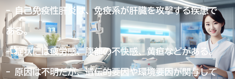 自己免疫性肝炎と関連する注意点とは？の要点まとめ