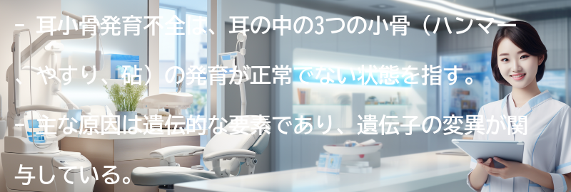 耳小骨発育不全の治療法と予後の要点まとめ