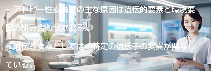 アトピー性皮膚炎の主な原因とは？の要点まとめ