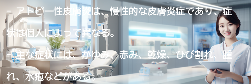 アトピー性皮膚炎の症状とは？の要点まとめ