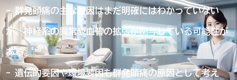 群発頭痛の主な原因は何ですか？の要点まとめ