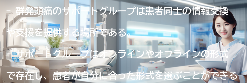 群発頭痛のサポートグループや情報源についての要点まとめ