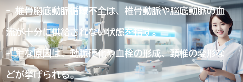 椎骨脳底動脈循環不全とは何ですか？の要点まとめ