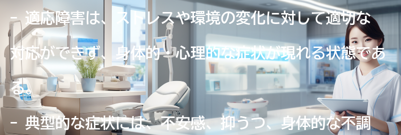 適応障害の典型的な症状とは？の要点まとめ