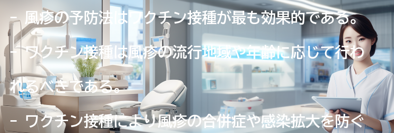 風疹の予防法とワクチン接種の重要性の要点まとめ