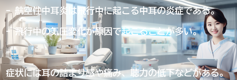 航空性中耳炎と飛行の関係について知っておくべきことの要点まとめ