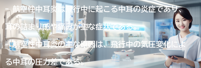 航空性中耳炎の注意点と予防策の要点まとめ