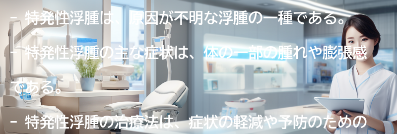 特発性浮腫に関するよくある質問と回答の要点まとめ