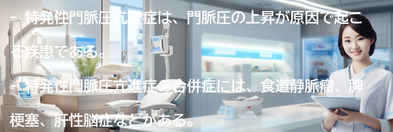 特発性門脈圧亢進症の合併症と予後について知るの要点まとめ