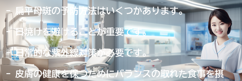 扁平母斑の予防方法はありますか?の要点まとめ