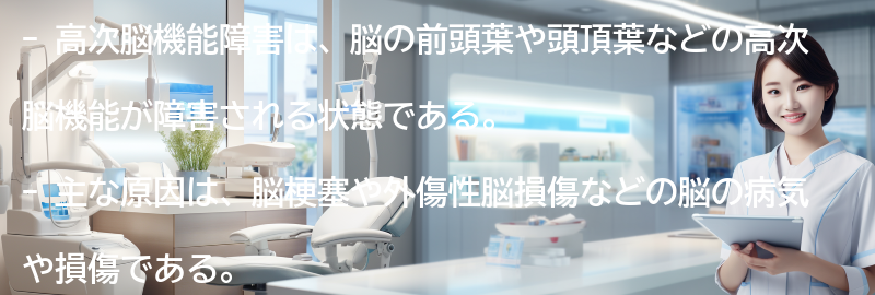 高次脳機能障害とは何か？の要点まとめ