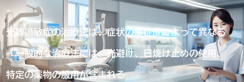 光線過敏症の治療法とは何ですか？の要点まとめ