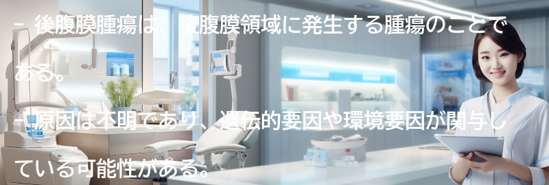 後腹膜腫瘍とは何ですか？の要点まとめ