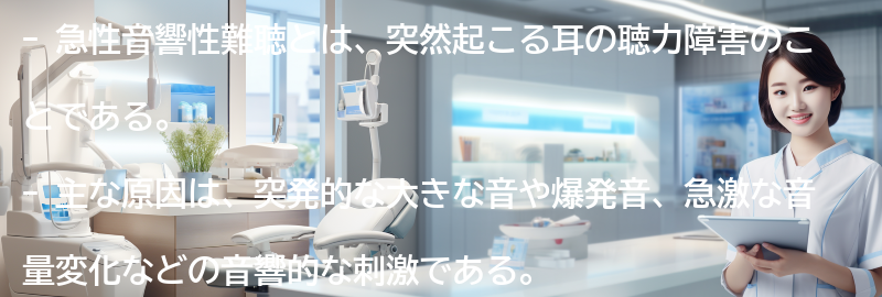 急性音響性難聴に関するよくある質問と回答の要点まとめ