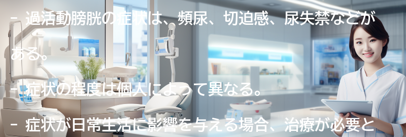 過活動膀胱の症状とはどのようなものですか？の要点まとめ