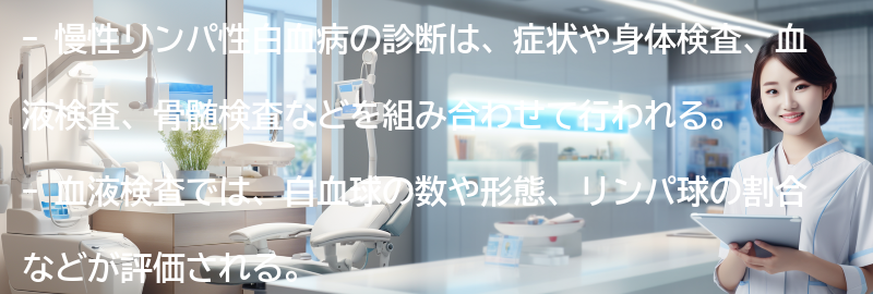 慢性リンパ性白血病の診断方法について知っておきたいことの要点まとめ