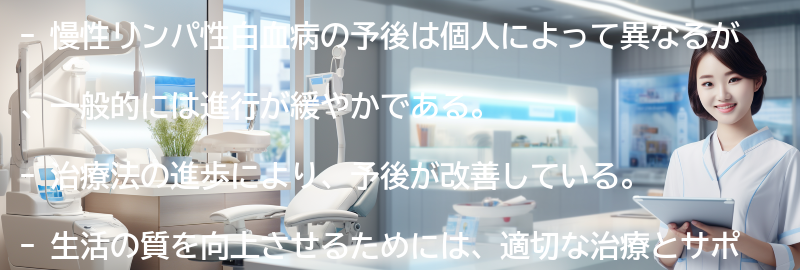 慢性リンパ性白血病の予後と生活の質についての要点まとめ