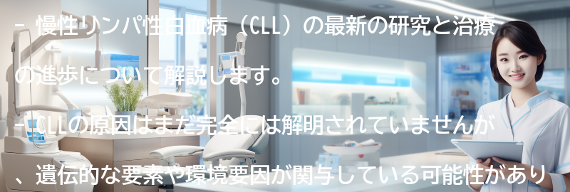 慢性リンパ性白血病に関する最新の研究と治療の進歩の要点まとめ