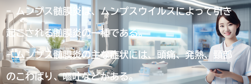 ムンプス髄膜炎の流行と予防策の要点まとめ