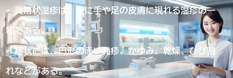 貨幣状湿疹の症状とは？の要点まとめ