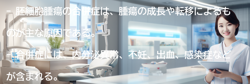胚細胞腫瘍の合併症とは？の要点まとめ