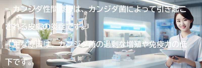 カンジダ性間擦疹の主な原因は何ですか?の要点まとめ