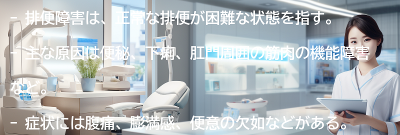 排便障害とは何ですか?の要点まとめ
