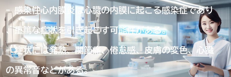 感染性心内膜炎の症状とは？の要点まとめ