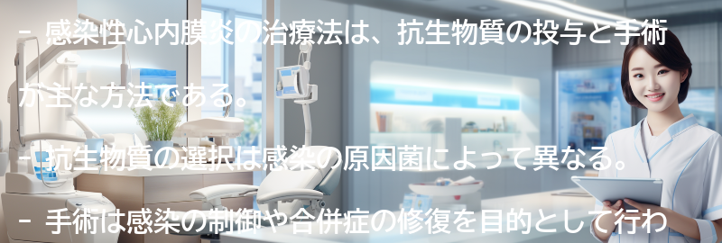 感染性心内膜炎の治療法とは？の要点まとめ