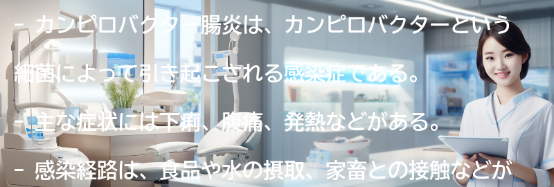 カンピロバクター腸炎の症状とは？の要点まとめ