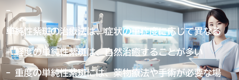 単純性紫斑の治療法とは？の要点まとめ