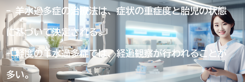 羊水過多症の治療法とは？の要点まとめ