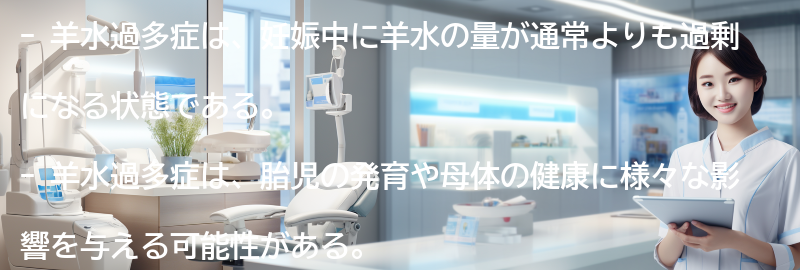 羊水過多症の妊娠への影響とは？の要点まとめ