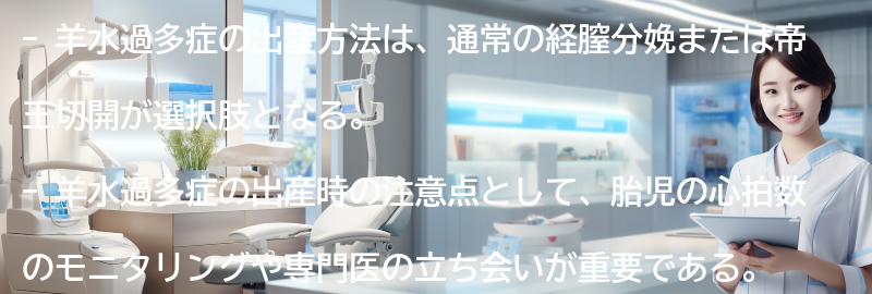 羊水過多症の出産方法と注意点の要点まとめ
