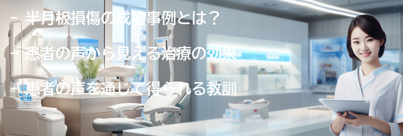 半月板損傷の成功事例と患者の声の要点まとめ