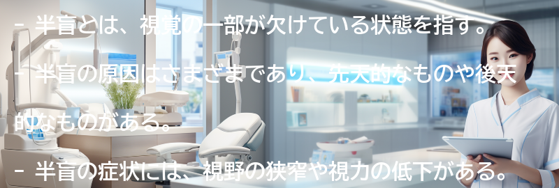 半盲に関するよくある質問と回答の要点まとめ