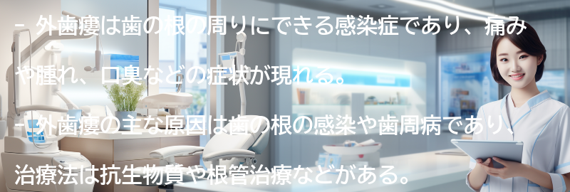 外歯瘻の症状とは？の要点まとめ