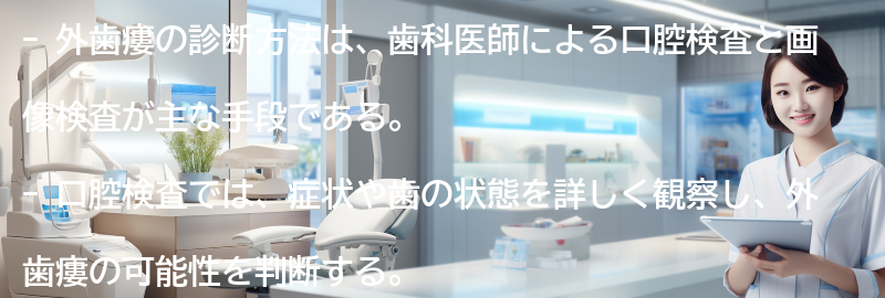 外歯瘻の診断方法とは？の要点まとめ