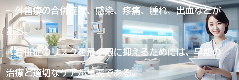 外歯瘻の合併症とは？の要点まとめ