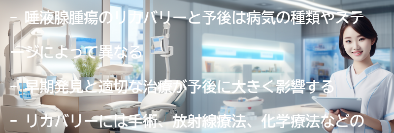 唾液腺腫瘍のリカバリーと予後についての要点まとめ