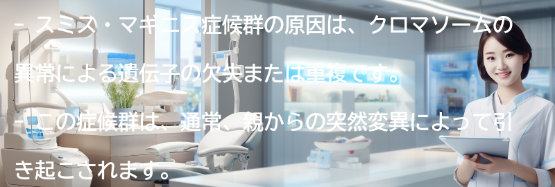 スミス・マギニス症候群の原因は何ですか？の要点まとめ