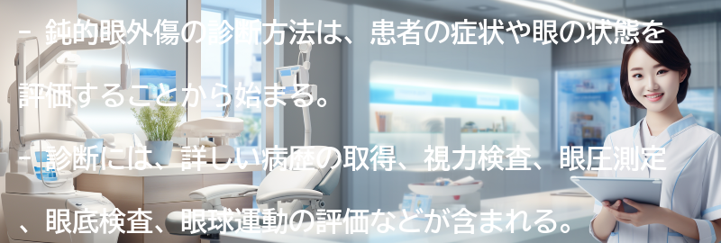 鈍的眼外傷の診断方法とは？の要点まとめ